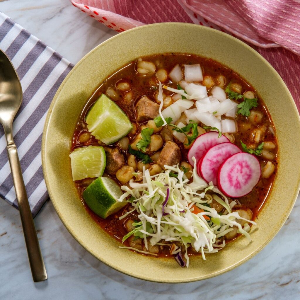 Slow Cooker Pozole Rojo - Heavenly Recipes