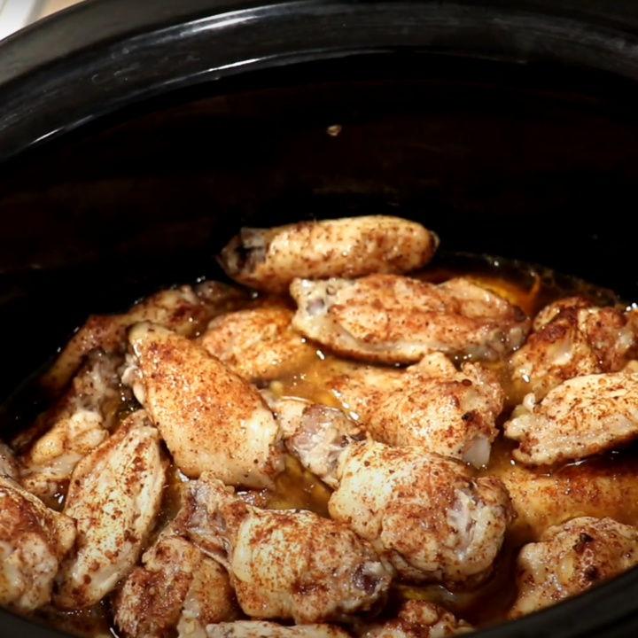 Slow Cooker BBQ chicken wings