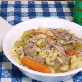 Turkey Noodle Soup in Crockpot