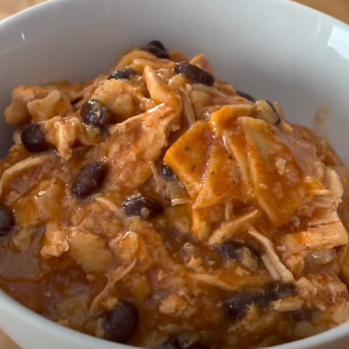 Crock Pot Chicken Enchilada Casserole