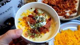 Easy Creamy Crock Pot Potato Soup Recipe | Comfort Food
