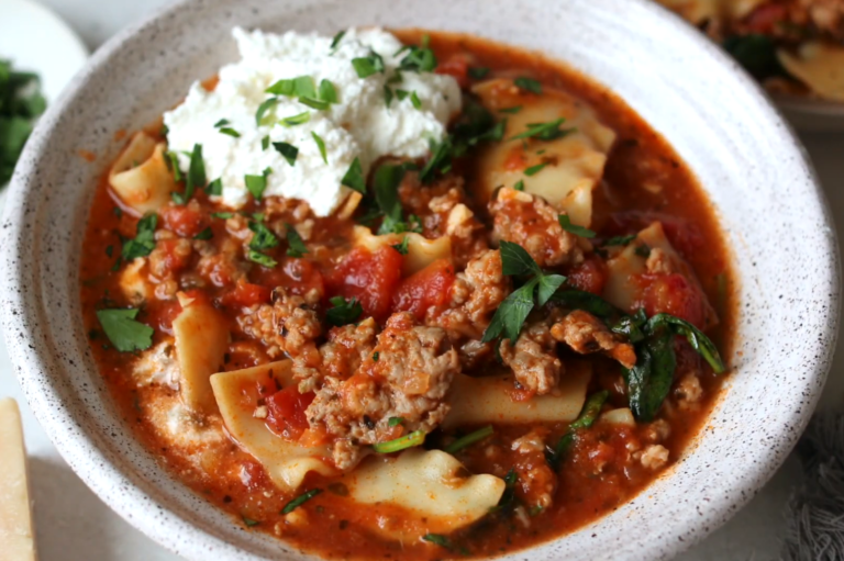 Crockpot Lasagna Soup