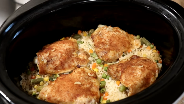 Slow Cooker Chicken and Rice Recipe