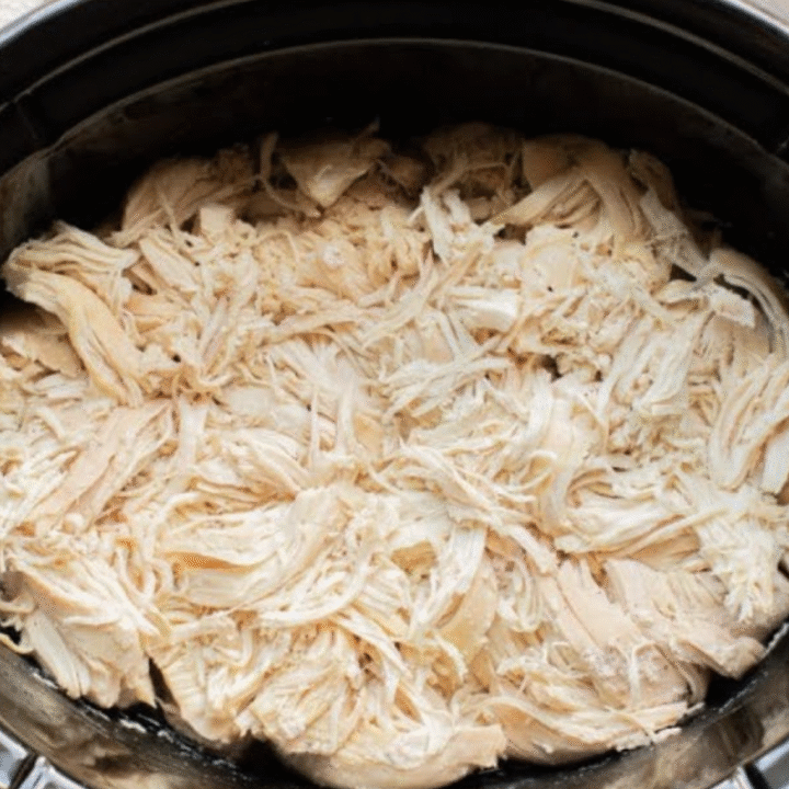 Slow cooker shredded chicken