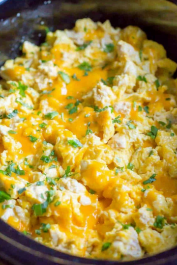 Slow Cooker Scrambled Eggs