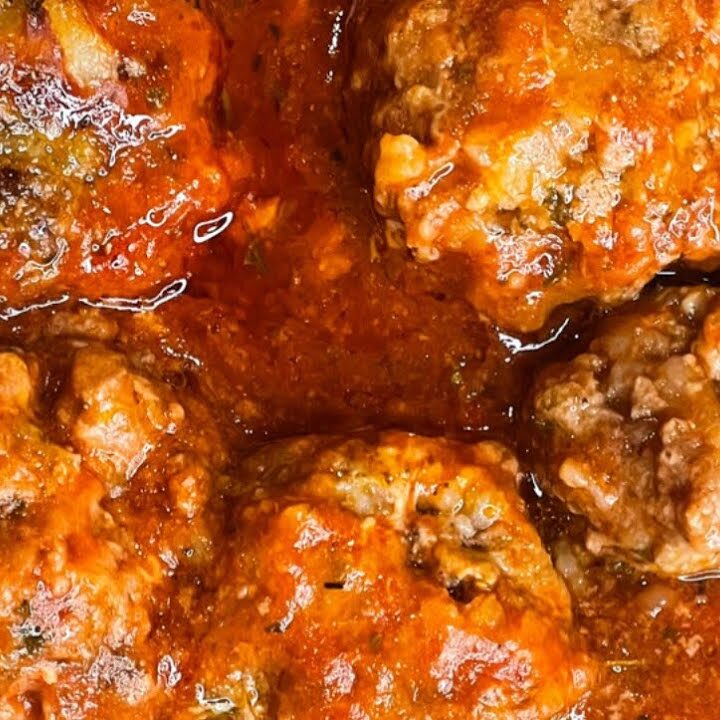 Slow Cooker Porcupine Meatballs