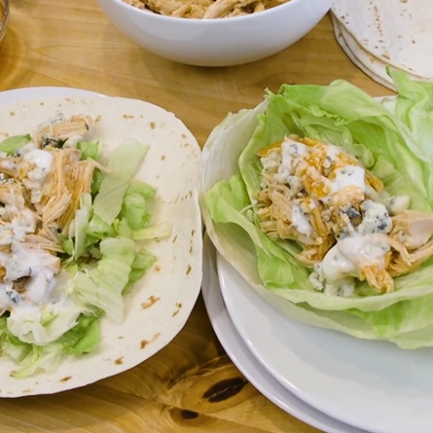 Slow Cooker Buffalo Chicken Tacos